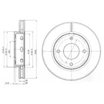 Диск гальмівний DELPHI BG3987