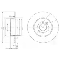 Диск гальмівний DELPHI BG3992
