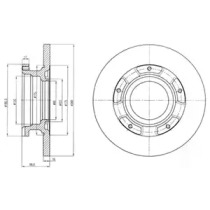 Диск тормозной DELPHI BG4008