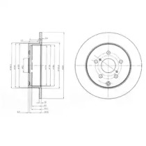 Диск тормозной DELPHI BG4051