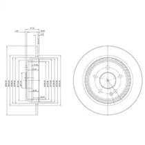 Тормозний диск DELPHI BG4063C