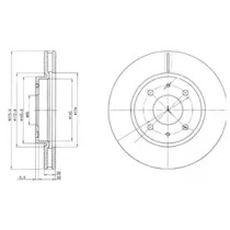 Диск тормозной DELPHI BG4068