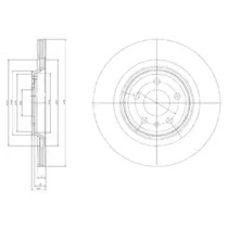 Диск тормозной DELPHI BG4078