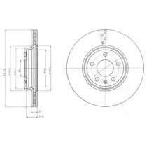 Диск тормозной DELPHI BG4079C