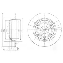 Диск тормозной DELPHI BG4095