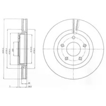 Диск гальмівний DELPHI BG4109C