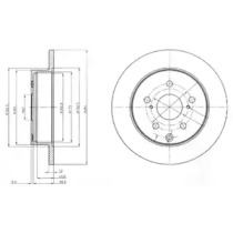 Диск тормозной DELPHI BG4115