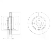 Диск тормозной DELPHI BG4170
