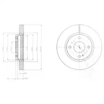 Диск тормозной DELPHI BG4170C