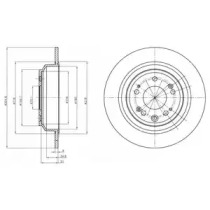 Диск тормозной DELPHI BG4196C