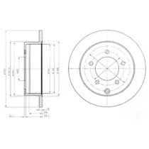 Диск тормозной DELPHI BG4198