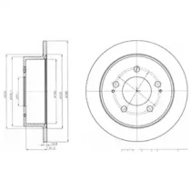 Диск тормозной DELPHI BG4220