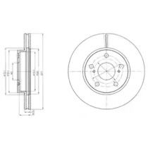 Диск тормозной DELPHI BG4232
