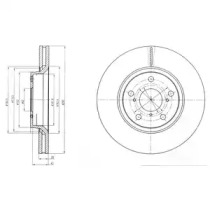 Диск гальмівний DELPHI BG4236C