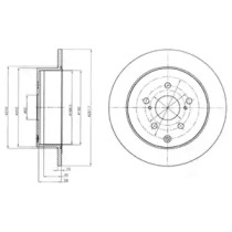 Диск гальмівний DELPHI BG4237