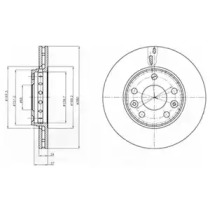 Диск гальмівний DELPHI BG4265