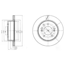 Диск тормозной DELPHI BG4273