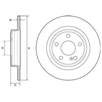 Диск тормозной DELPHI BG4558C