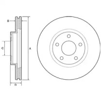 Диск тормозной DELPHI BG4562C