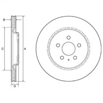 Диск гальмівний DELPHI BG4643C