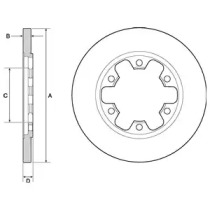 Диск тормозной DELPHI BG4680C