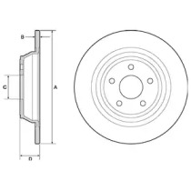Диск тормозной DELPHI BG4703C