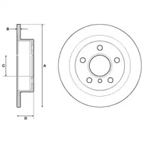 Диск тормозной DELPHI BG4706C