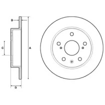 Диск тормозной DELPHI BG4709C