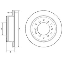 Диск тормозной DELPHI BG4747C