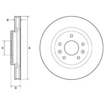Диск гальмівний DELPHI BG4770C
