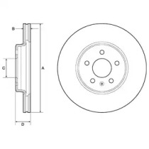Диск тормозной DELPHI BG4799C