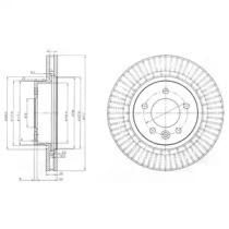 Диск гальмівний DELPHI BG9006C