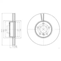 Диск гальмівний DELPHI BG9061