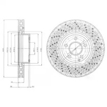 Диск гальмівний DELPHI BG9076C