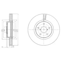 Диск гальмівний DELPHI BG9084
