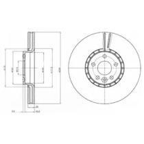 Диск тормозной DELPHI BG9085