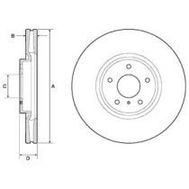 Диск гальмівний DELPHI BG9152