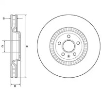 Диск тормозной DELPHI BG9171C