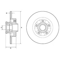 Диск гальмівний DELPHI BG9190RSC