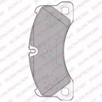 Комплект гальмівних колодок с 4 шт. дисків DELPHI LP2117