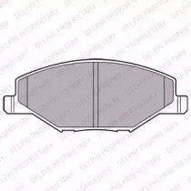 Комплект гальмівних колодок з 4 шт. дисків DELPHI LP2444