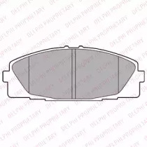 Комплект гальмівних колодок з 4 шт. дисків DELPHI LP2473