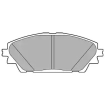 Комплект гальмівних колодок з 4 шт. дисків DELPHI LP2701