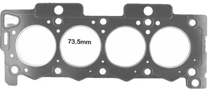 Прокладка ГБЦ Citroen Berlingo/Peugeot Partner 1.1i 96-08, Ø73,50mm, 1.25mm Victor Reinz 61-35060-00