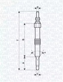 Свічка розжарювання MAGNETI MARELLI 062900067304