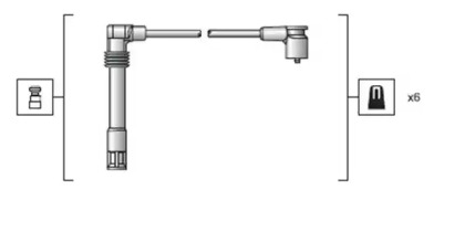 К-т проводів зажигания MAGNETI MARELLI 941318111162