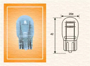 T20 21/5W 12 Лампа розжарювання (12V 24/5W T20) MAGNETI MARELLI 002052400000