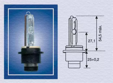 D2S Лампа ксенонова MAGNETI MARELLI 002541100000