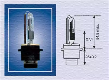 D2R Лампа ксенонова MAGNETI MARELLI 002542100000