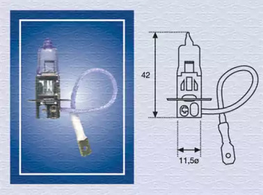 H3 12 RAL Лампа розжарювання (H3 12V 100W RAL) MAGNETI MARELLI 002563100000